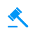 gavel for auction bids icon