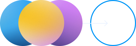 circles moving backwards to signify returning a domain