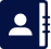 User/profile icon with vertical slider controls (settings)